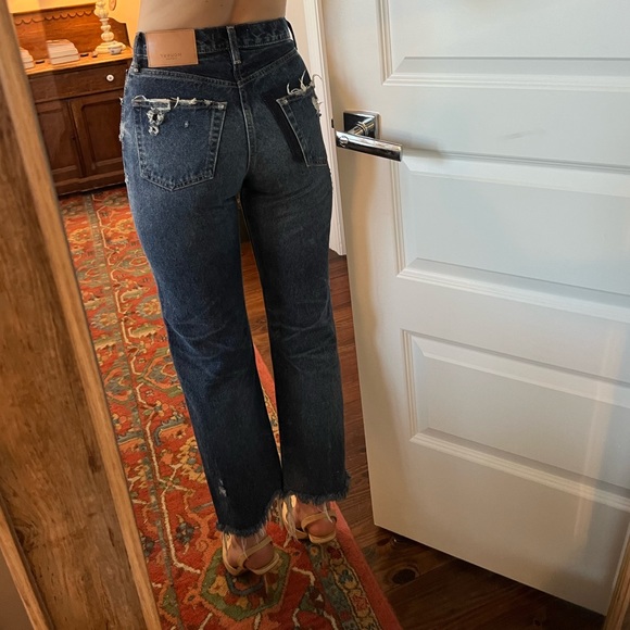 MOUSSY Vintage Kick Flare Crop - Picture 2 of 9